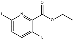 Ethyl 3-chloro-6-iodopicolinate 구조식 이미지