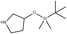 3-(tert-butyldimethylsilyloxy)pyrrolidine Structure