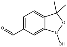 1,3-dihydro-1-hydroxy-3,3-dimethyl-2,1-benzoxaborole-6-carboxaldehyde 구조식 이미지