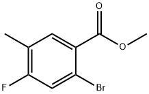 2-Bromo-4-fluoro-5-methyl-benzoic acid methyl ester 구조식 이미지