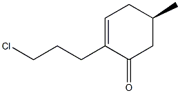 (R)-2-(3-chloropropyl)-5-methylcyclohex-2-enone Structure