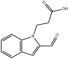 3-(2-formyl-1H-indol-1-yl)propanoic acid Structure