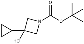 tert-butyl 3-cyclopropyl-3-hydroxyazetidine-1-carboxylate 구조식 이미지
