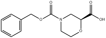 (2S)-4-Cbz-2,4-Morpholinedicarboxylic acid Structure
