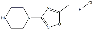 1-(5-methyl-1,2,4-oxadiazol-3-yl)piperazine hydrochloride Structure