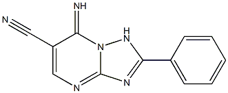 7-imino-2-phenyl-1,7-dihydro-[1,2,4]triazolo[1,5-a]pyrimidine-6-carbonitrile Structure