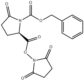 (R)-1-benzyl 2-(2,5-dioxopyrrolidin-1-yl) 5-oxopyrrolidine-1,2-dicarboxylate 구조식 이미지