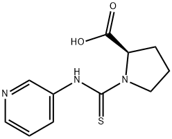 (R)-1-(3-Pyridylthiocarbamoyl)pyrrolidine-2-carboxylic Acid 구조식 이미지