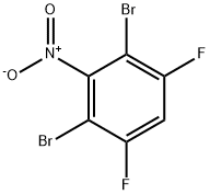 2,4-Dibromo-1,5-difluoro-3-nitrobenzene 구조식 이미지