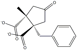 1-benzyl 2-methyl (1R,2R)-4-oxocyclopentane-1,2-dicarboxylate Structure