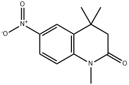 1,4,4-Trimethyl-6-nitro-3,4-dihydro-1H-quinolin-2-one 구조식 이미지