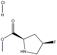 methyl (2r,4r)-4-fluoropyrrolidine-2-carboxylate hydrochloride Structure