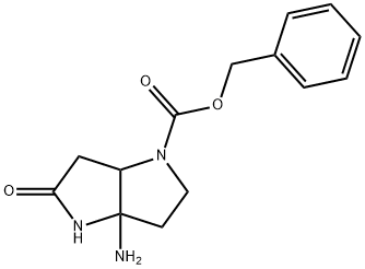 Benzyl 3A-Amino-5-Oxohexahydropyrrolo[3,2-B]Pyrrole-1(2H)-Carboxylate 구조식 이미지