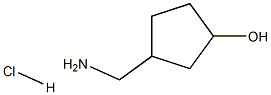 3-(Aminomethyl)Cyclopentanol Hydrochloride 구조식 이미지