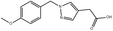 2-(1-(4-Methoxybenzyl)-1H-Pyrazol-4-Yl)Acetic Acid Structure