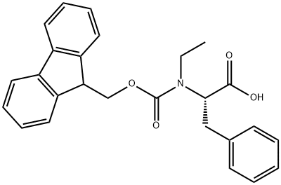 N-Fmoc-N-ethyl-L-phenylalanine 구조식 이미지