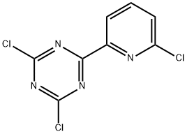 2,4-dichloro-6-(6-chloropyridin-2-yl)-1,3,5-triazine 구조식 이미지