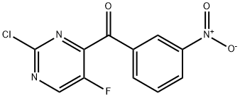 (2-chloro-5-fluoropyrimidin-4-yl)(3-nitrophenyl)methanone 구조식 이미지