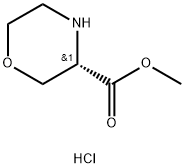 (S)-Methyl morpholine-3-carboxylate hydrochloride Structure