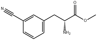 METHYL (2R)-2-AMINO-3-(3-CYANOPHENYL)PROPANOATE 구조식 이미지