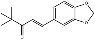 (E)-4,4-dimethyl-1-(3,4-methylenedioxyphenyl)pent-1-en-3-one Structure