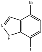 4-Bromo-7-iodo-1H-indazole Structure