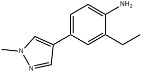 2-ethyl-4-(1-methyl-1H-pyrazol-4-yl)benzenamine 구조식 이미지