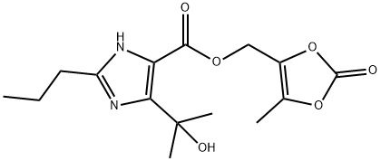 (5-Methyl-2-oxo-1,3-dioxol-4-yl)methyl 5-(2-hydroxypropan-2-yl)-2-propyl-1H-imidazole-4-carboxylate 구조식 이미지