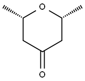 cis-2,6-dimethyloxan-4-one Structure