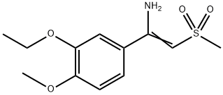 1-(3-ethoxy-4-methoxyphenyl)-2-(methylsulfonyl)ethenamine 구조식 이미지