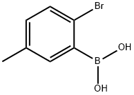 2-Bromo-5-methylphenylboronic acid Structure