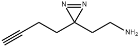 2-(3-(but-3-yn-1-yl)-3H-diazirin-3-yl)ethan-1-amine 구조식 이미지