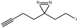 3-(but-3-yn-1-yl)-3-(2-iodoethyl)-3H-diazirine Structure