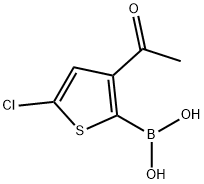 3-Acetyl-5-chlorothiophene-2-boronic acid Structure