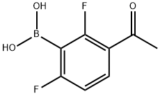 3-Acetyl-2,6-difluorophenylboronic acid Structure