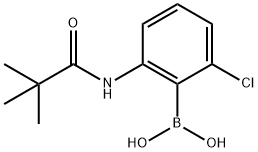 2-(tert-Butylcarbonylamino)-6-chlorophenylboronic acid Structure