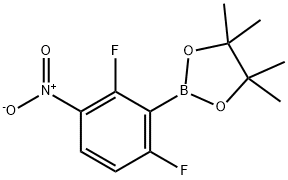 2-(2,6-Difluoro-3-nitrophenyl)-4,4,5,5-tetramethyl-1,3,2-dioxaborolane Structure