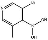 5-Bromo-3-methylpyridine-4-boronic acid Structure