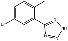 5-(5-Bromo-2-methylphenyl)-1H-tetrazole 구조식 이미지