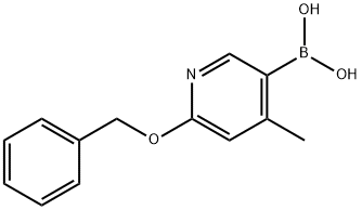 2-(Benzyloxy)-4-methylpyridine-5-boronic acid Structure