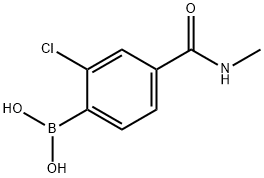 2-Chloro-4-(methylcarbamoyl)phenylboronic acid Structure