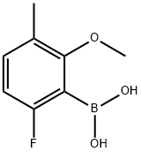 6-Fluoro-2-methoxy-3-methylphenylboronic acid Structure