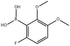 2,3-Dimethoxy-6-fluorophenylboronic acid Structure