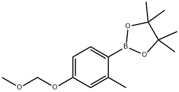 2-Methyl-4-(methoxymethoxy)phenylboronic acid pinacol ester Structure