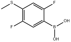 2,5-Difluoro-4-(methylsulfanyl)phenylboronic acid Structure