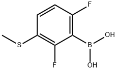 2,6-Difluoro-3-(methylthio)phenylboronic acid Structure