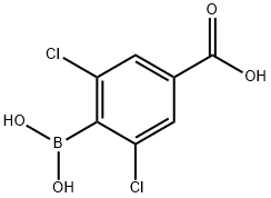 4-Carboxy-2,6-dichlorophenylboronic acid Structure