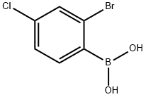 2-Bromo-4-chlorophenylboronic acid Structure