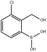 3-Chloro-2-hydroxymethylphenylboronic acid Structure