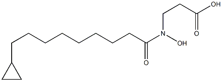 N-(9-Cyclopropyl-1-oxononyl)-N-hydroxy-beta-alanine Structure